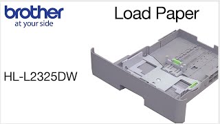 How to load paper  Brother HLL2325DW [upl. by Bevers]