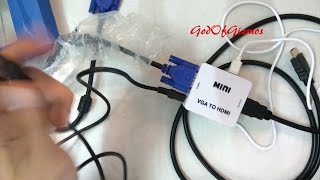 VGA TO HDMI ConverterAdapter For LG Smart Tv 32LH602D [upl. by Tronna]