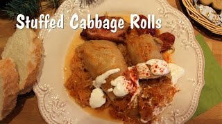 Hungarian Stuffed Cabbage Rolls Töltött káposzta [upl. by Oznole]