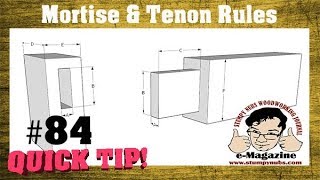 Are you doing it wrong The right way to size mortises and tenons [upl. by Ahtiek]