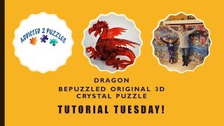 Dragon 3D Crystal Puzzle Tutorial by Bepuzzled [upl. by Favien]