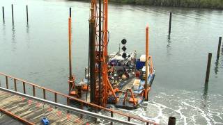 Pile Barge Installation [upl. by Terese283]