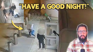 Cops Shove Elderly Woman Out the Door they just leave her on the ground and go back inside [upl. by Ecirtnuahs]