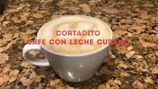 Cortadito café con leche cubano evaporada leche [upl. by Klinger]