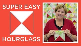 Make a Super Easy Hourglass Quilt with Jenny Doan of Missouri Star Video Tutorial [upl. by Dubois]