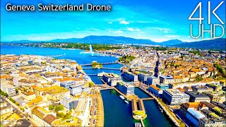 Geneva Switzerland 4K by Drone [upl. by Ninnahc]