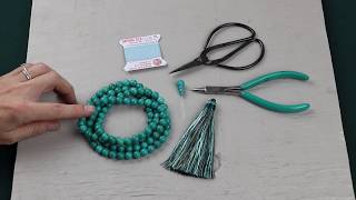 108 Bead Knotted Mala Necklace [upl. by Brenk]