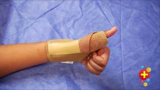 How toapply a thumb splint [upl. by Alokin]