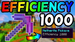 How to Get a Efficiency 1000 Netherite Pickaxe On Minecraft 116 2021 [upl. by Ecila]