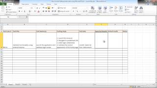 Software testing using excel  How to build test cases [upl. by Ecad22]