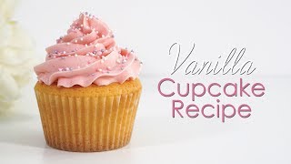 How to make Vanilla Cupcakes Recipe  Tutorial [upl. by Sinnel]