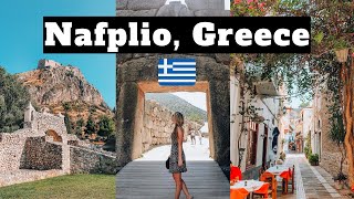 Nafplio Greece Travel Vlog The cutest little Greek town  Mycenae Palamidi Fortress [upl. by Nnanerak]