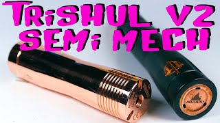 Trishul V2 Semi Mech  HellVape  Best Almost Mech Mod [upl. by Ruenhs798]