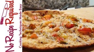 Mediterranean Flatbread Pizza  NoRecipeRequiredcom [upl. by Anibur166]