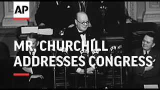 Mr Churchill Addresses Congress  SOUND [upl. by Lyrrad]