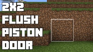 Minecraft Bedrock Simple Flush Piston Door [upl. by Latea831]