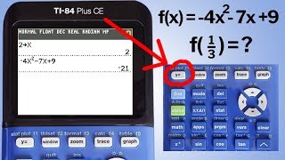 Evaluate Functions at Given Values using the TI84 Plus CE [upl. by Marijn]