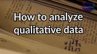 How to Analyze Qualitative Data [upl. by Renault]