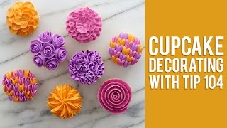 How to Decorate Buttercream Flower Cupcakes [upl. by Atthia]