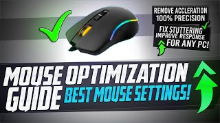 🔧 Mouse Optimization GUIDE for Gaming  100 Mouse Precision Raw Input REMOVE Acceleration LAG 🖱️✅ [upl. by Norrehs942]