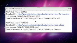 WinX DVD Ripper  License Keys  Download Links WinMac [upl. by Guillermo]