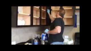 How to gel stain kitchen cabinets [upl. by Edalb683]