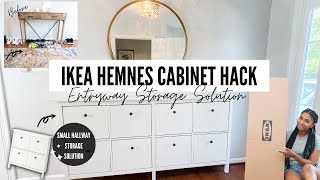 IKEA HEMNES SHOE CABINET HACK I SHOE STORAGE IDEAS I ENTRYWAY MAKEOVER PT1 [upl. by Eltsyrk]