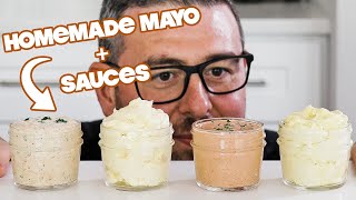 Perfect Homemade Mayonnaise Recipe  Garlic Aioli  Cajun Remoulade  Comeback Sauce [upl. by Adgam150]