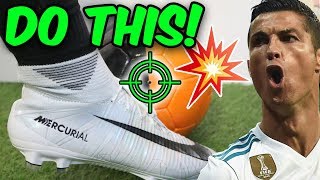 How To Shoot CR7 Freekicks Like Ronaldo With Knuckleball Battle [upl. by Ahsaercal]