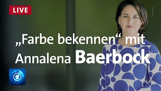 Baerbock quotDas war schlampigquot  GrünenKanzlerkandidatin im ARDInterview  Farbe bekennen [upl. by Nihi]