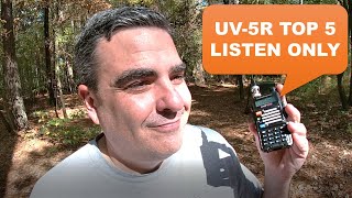 Baofeng UV5R Top 5 things to listen to [upl. by Fujio]