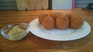 Bitterballen  Recipe Dutch fried beef croquette balls with crispy crust [upl. by Hestia690]