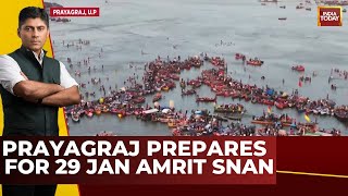 Prayagraj Prepares For 29 January Mauni Amavasya 10 Crore Devotees Expected At Mahakumbh 2025 [upl. by Shelby638]