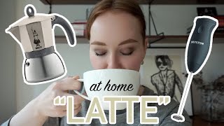 HOW TO MAKE A quotLATTEquot AT HOME moka pot  frother [upl. by Amilas]