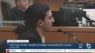 TikTok star takes stand in murder case [upl. by Llain]