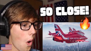 American Reacts to the Red Arrows on Tour [upl. by Housen]