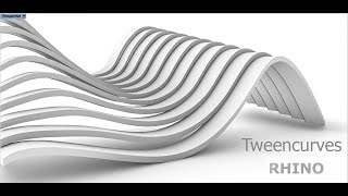 TweenCurves  Rhino 3D modeling [upl. by Lunt]