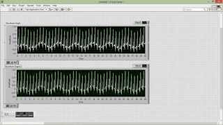 Labview Acquisition of ECG and Filtering using WAVELET TRANSFORM [upl. by Ardnuyek]