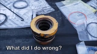 Replacing Hydraulic Cylinder Seals  Part 4  What did I do wrong [upl. by Jackqueline]