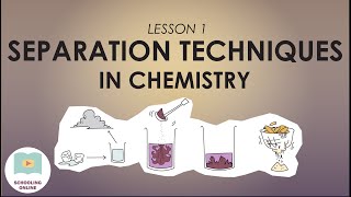 The Different Types of Separation Techniques  Lesson 1 Chemistry [upl. by Jansson]