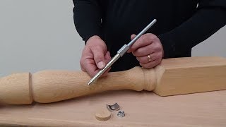 How to Install a Newel Post using the ThreadLock Newel Post Fastener [upl. by Manaker]