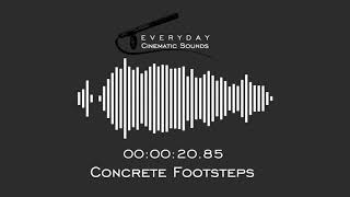 Footsteps Walking on Concrete  HQ Sound Effects [upl. by Nelad215]