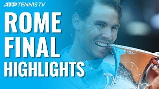 Nadal Beats Djokovic To Win Ninth Rome Title  Rome 2019 Final Highlights [upl. by Eelahc]