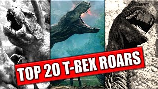 20 Best TRex Roars 19332018  Evolution [upl. by Anaahs534]