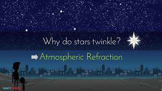 Refraction of Light Class 10 SSC  Why do stars twinkle  Twinkling of Stars [upl. by Cirtemed]