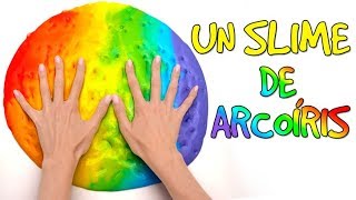 Cómo hacer un Slime Arcoíris🌈💩 [upl. by Jakoba]