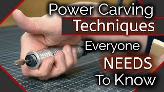 Wood CarvingPower Carving Techniques You NEED To Know [upl. by Agata]