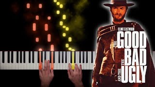 Ennio Morricone  quotThe Good the Bad and the Uglyquot Main Theme  Piano Tutorial  Sheet Music [upl. by Neeham]