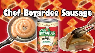 Chef Boyardee Beef Ravioli Sausage [upl. by Lister]