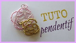 TUTO  Pendentif perles [upl. by Natsirt]